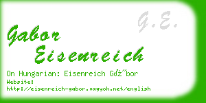 gabor eisenreich business card